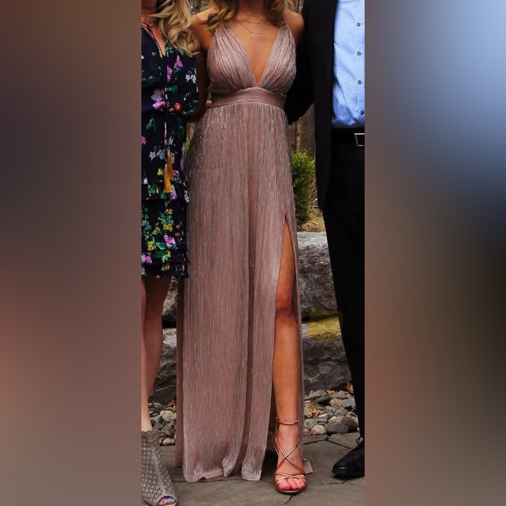 Miss Cristina USA Rose Gold Prom Dress